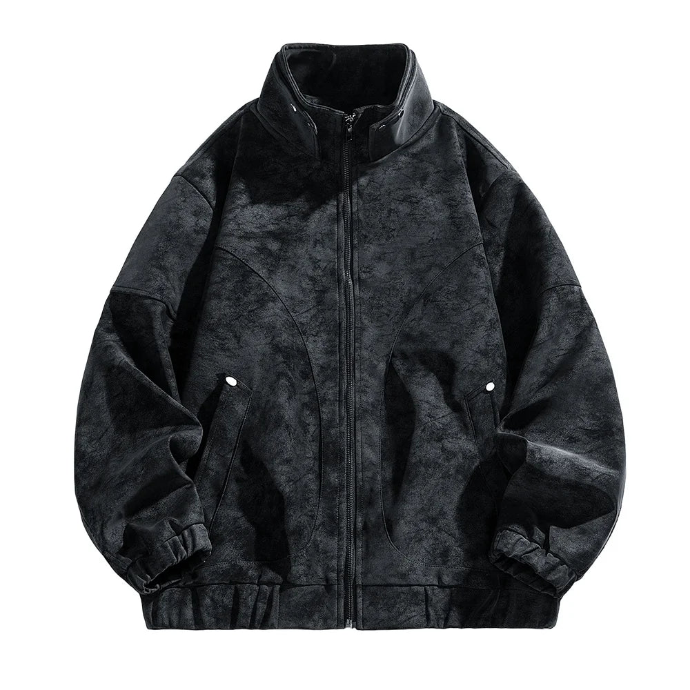 Men’s Suede Harrington Jacket.