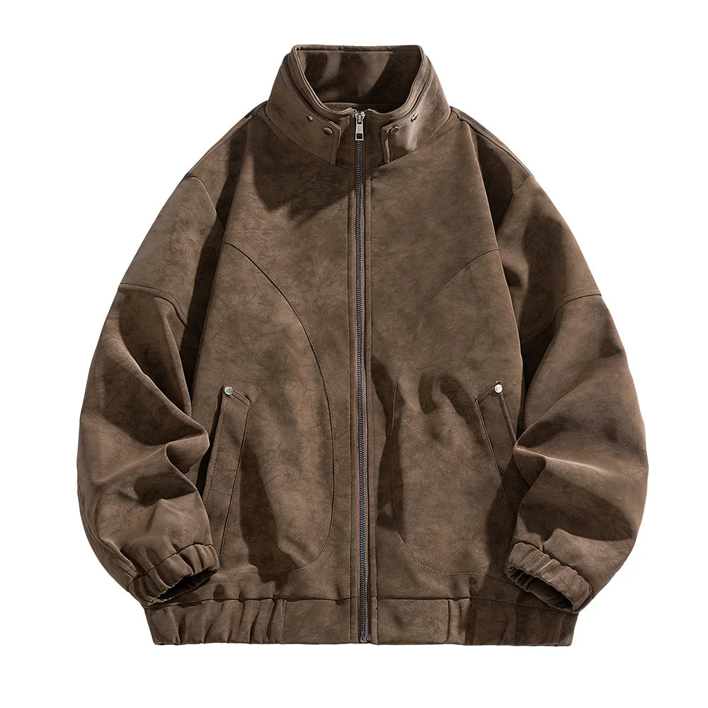 Men’s Suede Harrington Jacket.